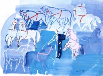 Circus Horses Artwork by Raoul Dufy