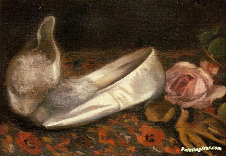 White Shoes Artwork by Eva Gonzales