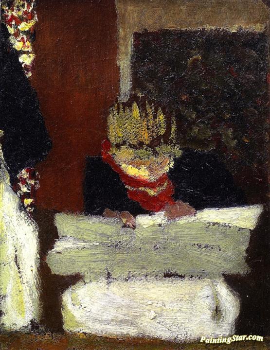 Young Woman Sewing Artwork by Edouard Vuillard