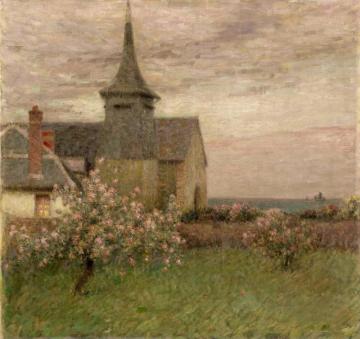 Le Presbytere Artwork by Henri Le Sidaner