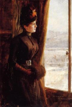 Portrait Of Madame Vallery-radot Artwork by Albert Edelfelt