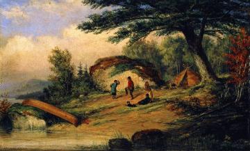 Indians Dancing Artwork by Cornelius Krieghoff