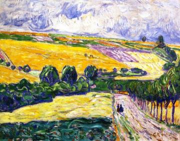 Upper Weimar Landscape Artwork by Christian Rohlfs