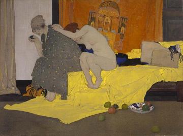 Two Models in a Studio Artwork by Sir William Russell Flint