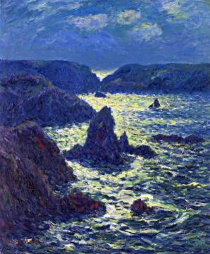 Rocks At Goulphar Artwork by Henry Moret