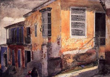 Street Corner, Santiago de Cuba Artwork by Winslow Homer