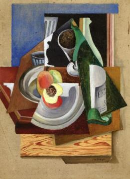 Still Life With Peaches Artwork by Leopold Survage