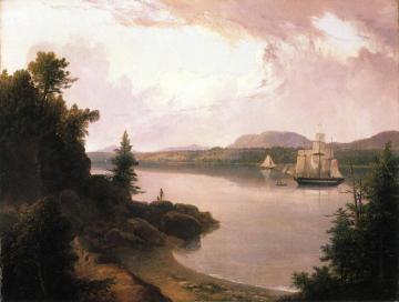 View on the St. Croix River near Robbinston Artwork by Thomas Doughty