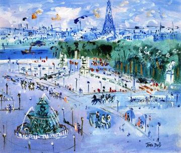 Place De La Concorde Artwork by Jean Dufy