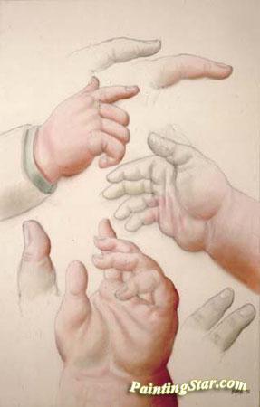 Manos Artwork by Fernando Botero