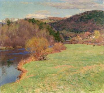 Springtime along the River Artwork by Willard Leroy Metcalf