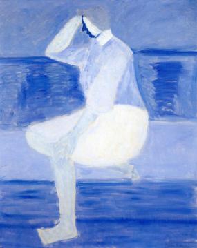 Study In Blues Artwork by Milton Avery