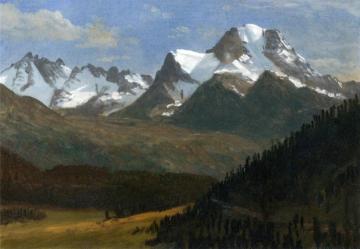 Mountain Landscape Artwork by Albert Bierstadt