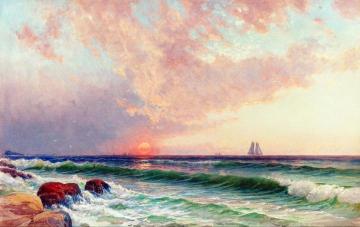 Sunset over the Coast Artwork by Alfred Thompson Bricher