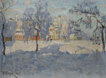 Pskov in Winter Artwork by Konstantin Gorbatov