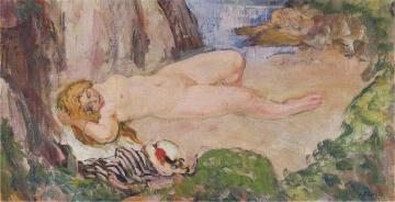 Nude in a landscape Artwork by Henri Lebasque