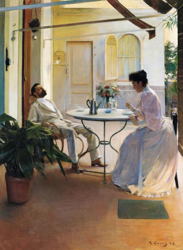 Interior Al Aire Libre Artwork by Ramon Casas i Carbó