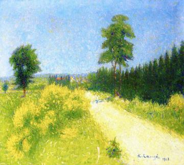 La Route de Balvèze vers le Ralais Artwork by Achille Lauge