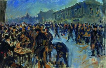 A Night Market Artwork by Ivan Kulikov