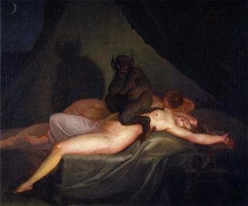 The Nightmare Artwork by Nicolai Abraham Abildgaard