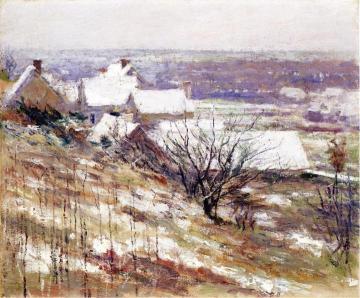 Winter Landscape Artwork by Theodore Robinson