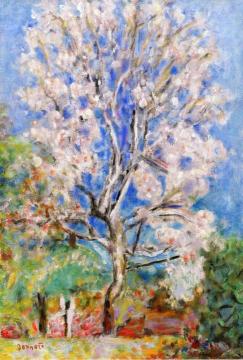 Almond Tree Artwork by Pierre Bonnard