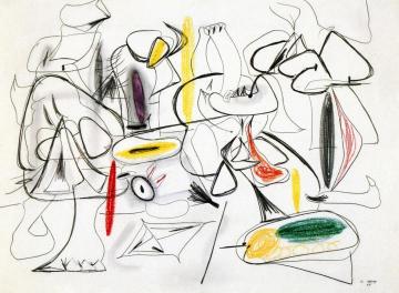 Study For They Will Take My Island Artwork by Arshile Gorky