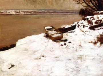 The Boat in Winter Artwork by Charles Rosen