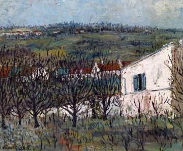 Landscape at Montmagny Artwork by Maurice Utrillo