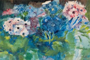 Cineraria Artwork by Leon Jan Wyczolkowski