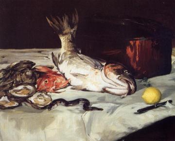 Still Life With Fish Artwork by Edouard Manet