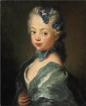 Portrait Of The Artist's Granddaughter Artwork by Antoine Pesne