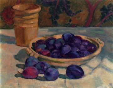 Still Life with Plums Artwork by Theo van Rysselberghe
