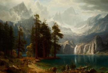 Sierra Nevada Artwork by Albert Bierstadt