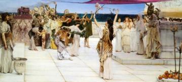 A Dedication To Bacchus Artwork by Sir Lawrence Alma Tadema