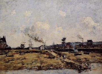 Trouville, the Ferry to Deauville Artwork by Eugène-Louis Boudin