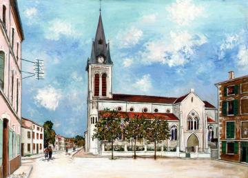 Eglise d'Anse Artwork by Maurice Utrillo