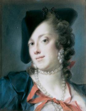 A Venetian Lady from the House of Barbarigo (Caterina Sagredo Barbarigo) Artwork by Rosalba Carriera