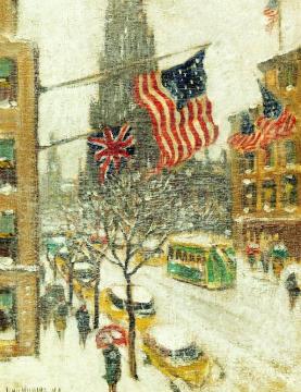 St Patrick's In Winter Artwork by Guy Wiggins