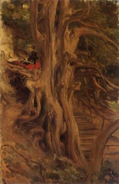 Trees at Cliveden Artwork by Sir Frederick Lord Leighton