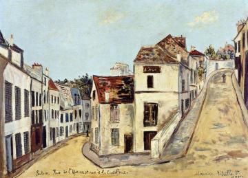 Pontoise, Rue de l'Eperon and Rue de la Coutellerie Artwork by Maurice Utrillo