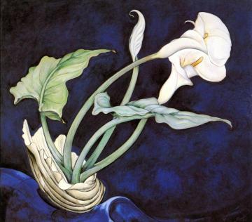 Calla Lilies (Bert Savoy) Artwork by Charles Demuth