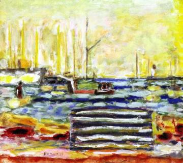 The Port of Cannes Artwork by Pierre Bonnard