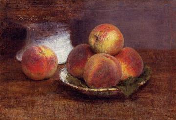 Bowl of Peaches Artwork by Henri Fantin-Latour