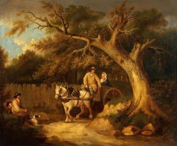 Through the Wood Artwork by George Morland
