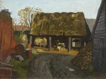 The Cart Shed Artwork by John Arthur Malcolm Aldridge