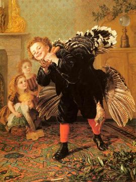 Christimas Time - Here's The Gobbler! Artwork by Sophie Anderson