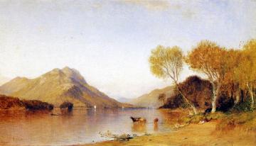 Afternoon on Lake George Artwork by Samuel Colman Jr.