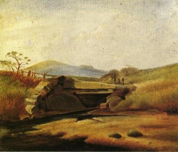 Landscape after Second Lesson with Edward Moran Artwork by Thomas Moran