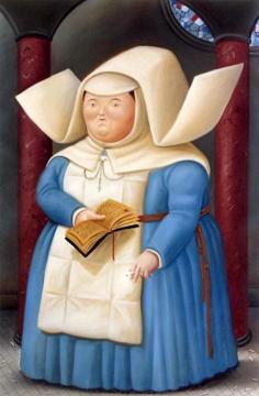 Nun Artwork by Fernando Botero